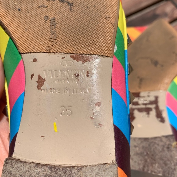 Valentino Rainbow Rockstud Flats - Picture 5 of 8